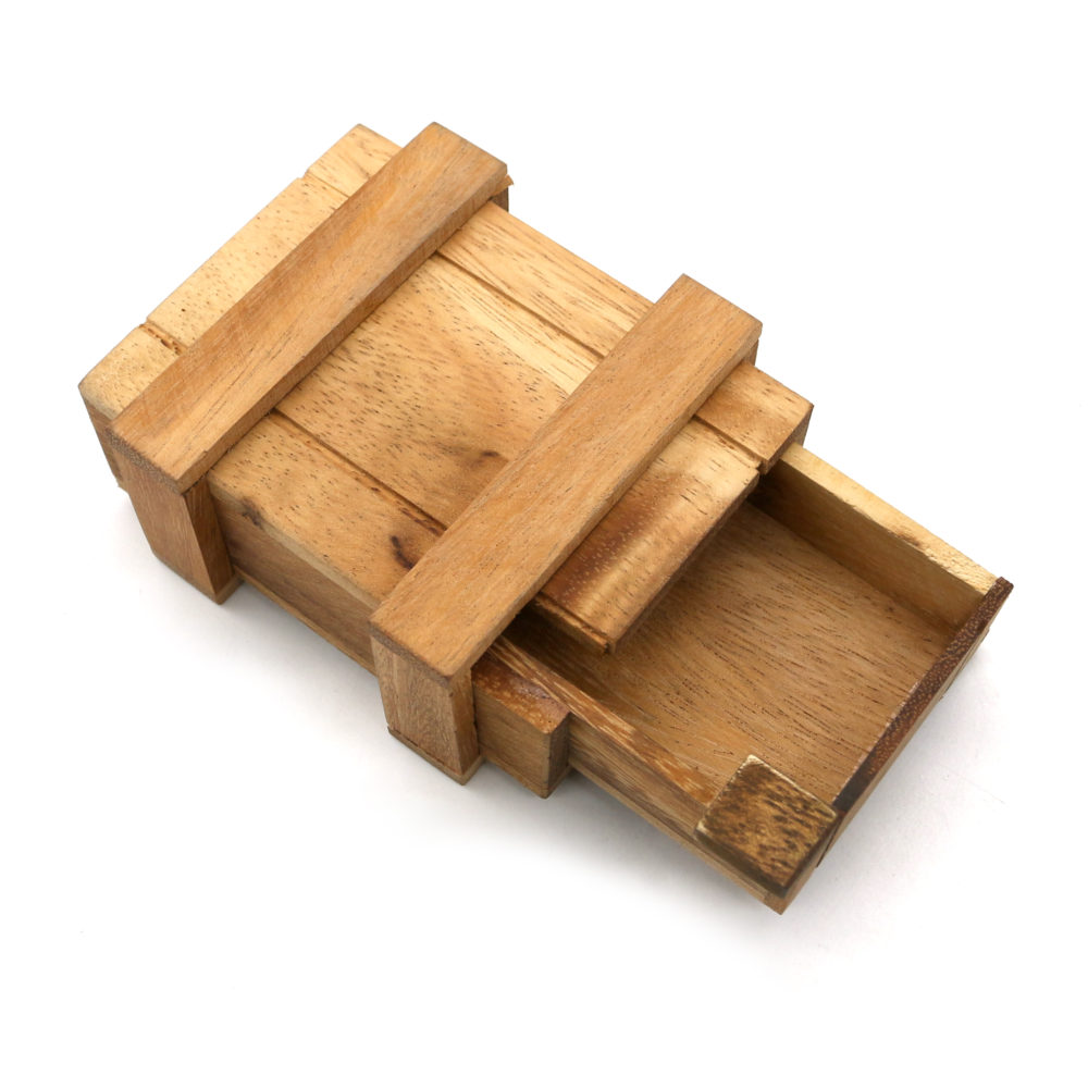 Magic Box Puzzle Wooden Credit Card Size