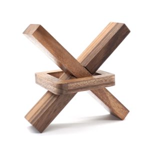 The Logic Games Gifts and Brain Teaser Puzzles Wooden Cross Out (L)