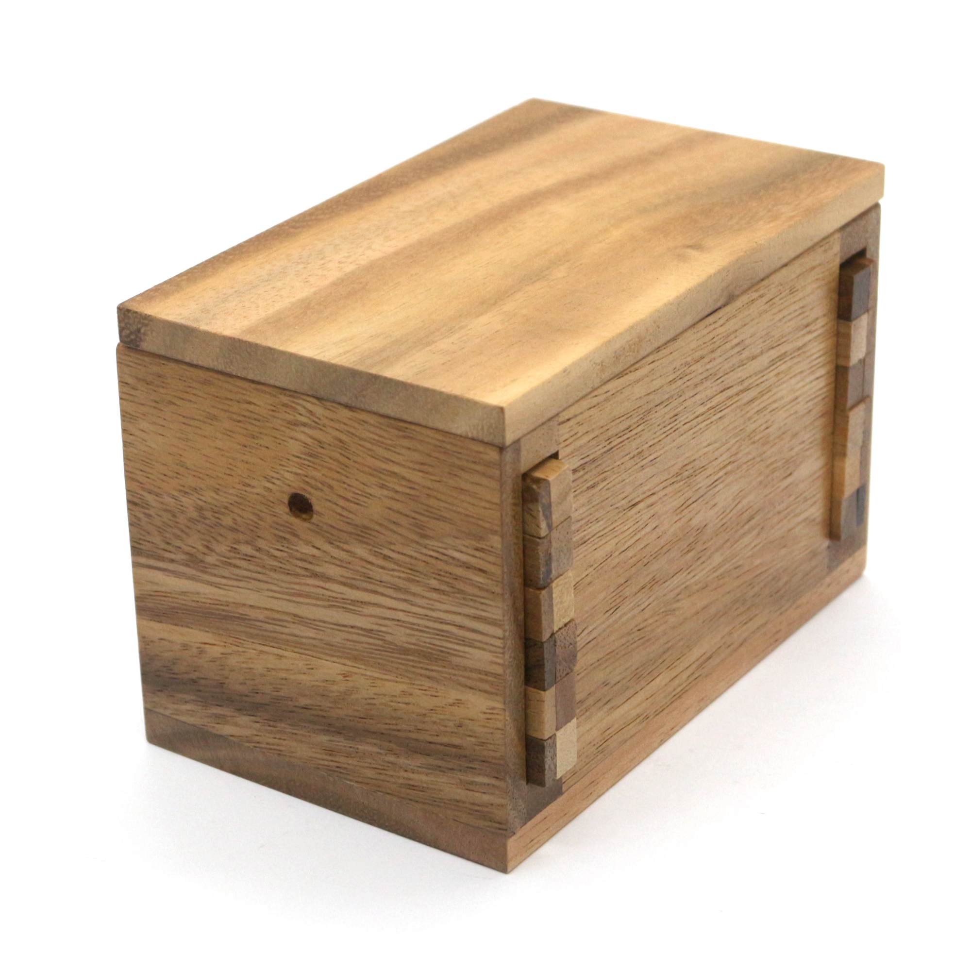 Puzzle Gift Case Box with Secret Compartments Wood Money Box to Challenge Fun 