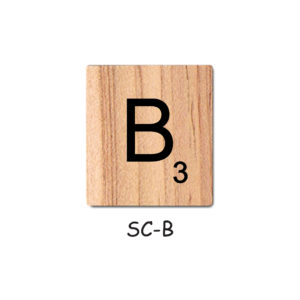 Letter B - Wooden Scrabble Tiles