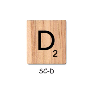 Letter D - Wooden Scrabble Tiles