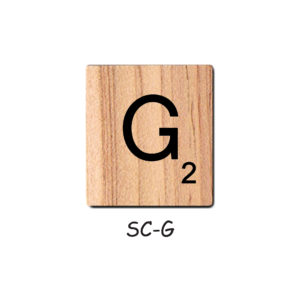 Letter G - Wooden Scrabble Tiles
