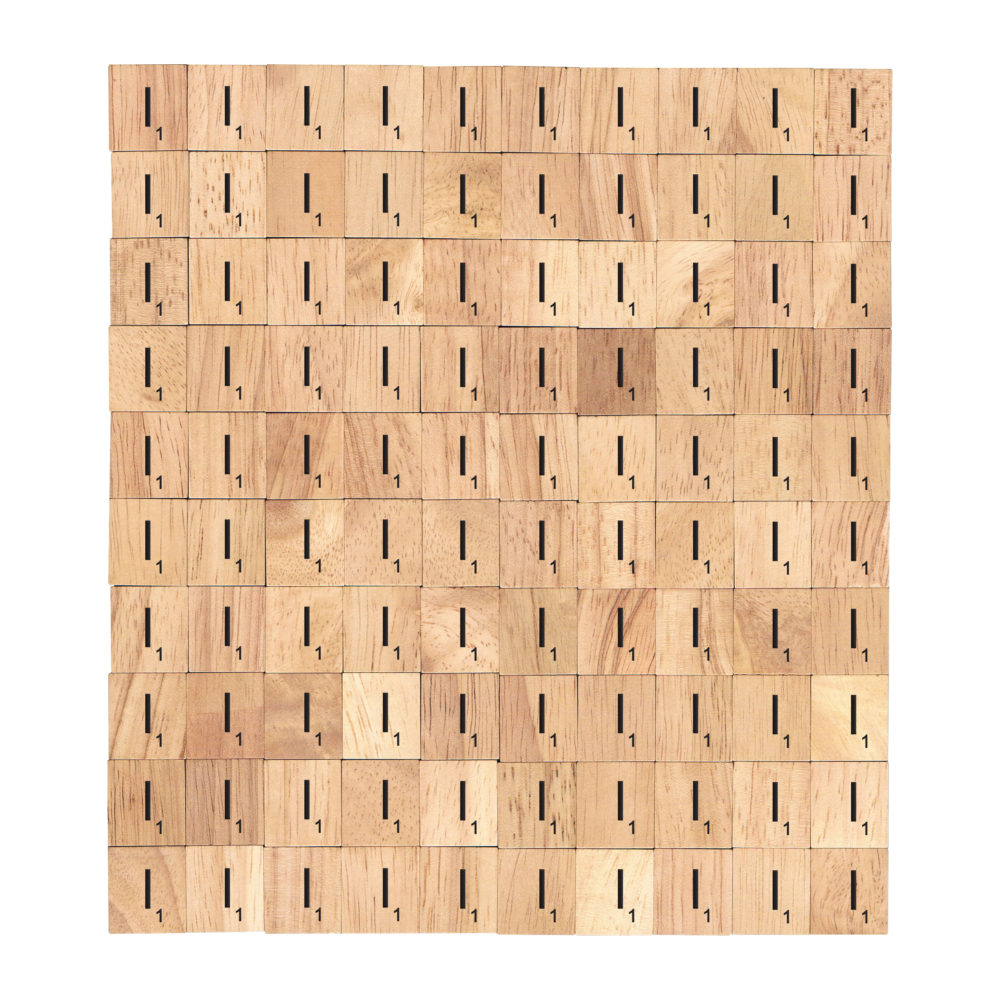 Letter I - Wooden Scrabble Tiles