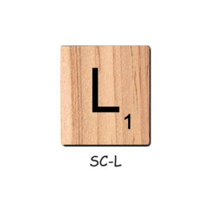 Letter L - Wooden Scrabble Tiles