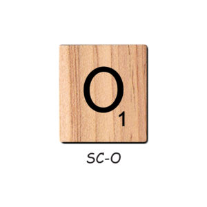 Letter O - Wooden Scrabble Tiles