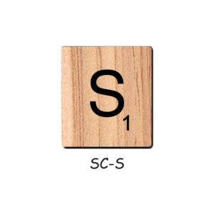 Letter S - Wooden Scrabble Tiles