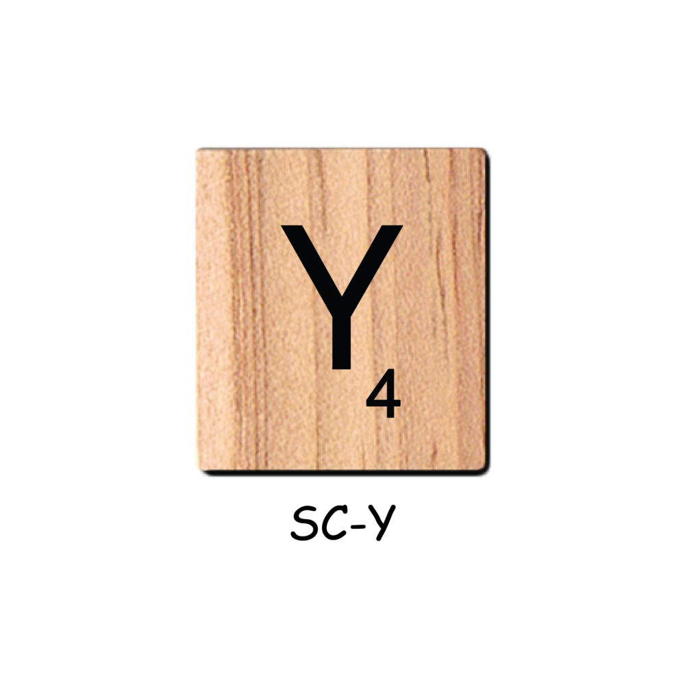 Letter Y - Wooden Scrabble Tiles
