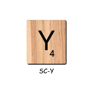 Letter Y - Wooden Scrabble Tiles