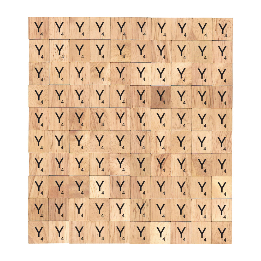 Letter Y - Wooden Scrabble Tiles