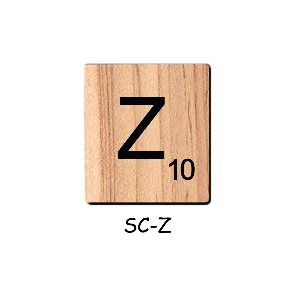 Letter Z - Wooden Scrabble Tiles