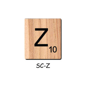 Letter Z - Wooden Scrabble Tiles