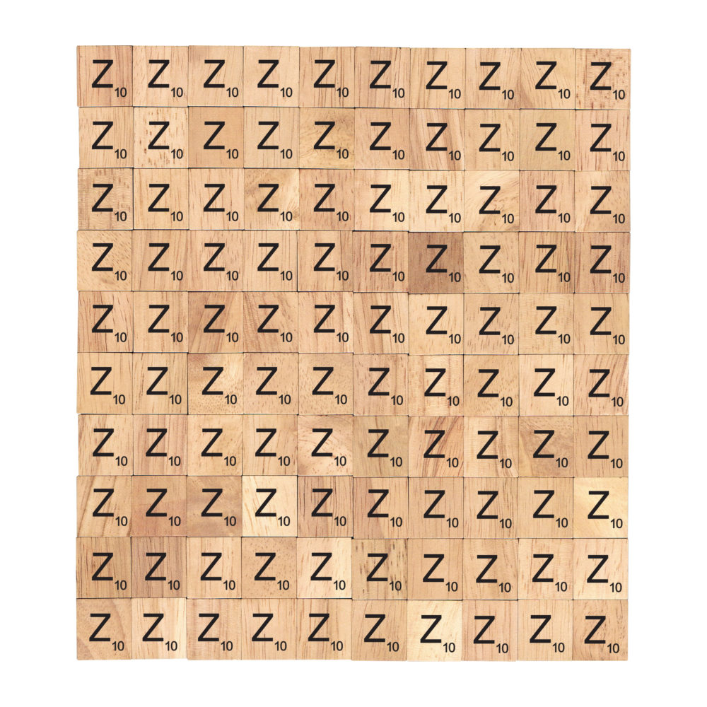 Letter Z - Wooden Scrabble Tiles