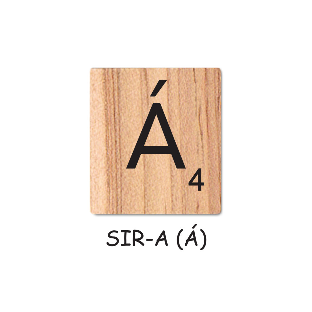 SIR-A (Á) Wooden Scrabble Tiles for DIY Crafts and Handicraft Items