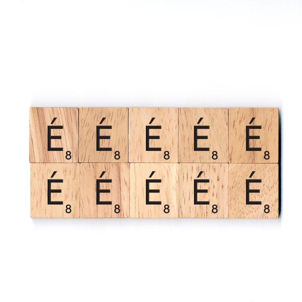 SIR-E (É) Wooden Scrabble Tiles for DIY Crafts and Handicraft Items