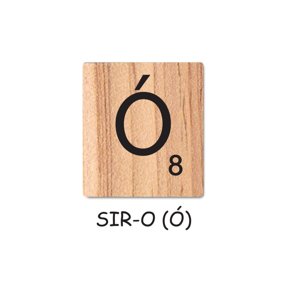 SIR-O (Ó) Wooden Scrabble Tiles for DIY Crafts and Handicraft Items