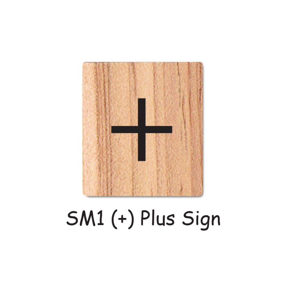 SM1 (+) Plus Sign Wooden Scrabble Tiles for DIY Crafts and Handicraft Items