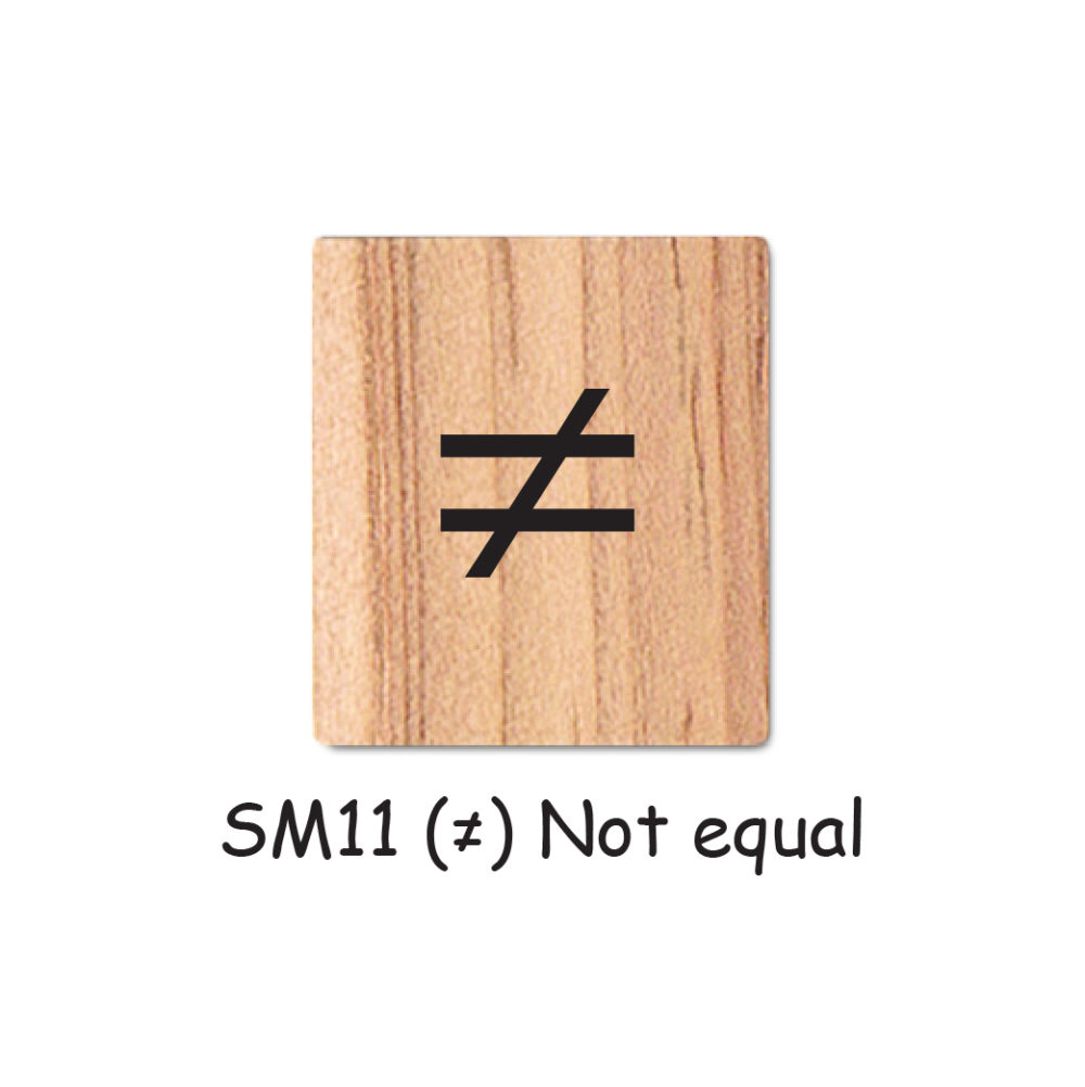 SM11 (≠) Not equal Wooden Scrabble Tiles for DIY Crafts and Handicraft Items