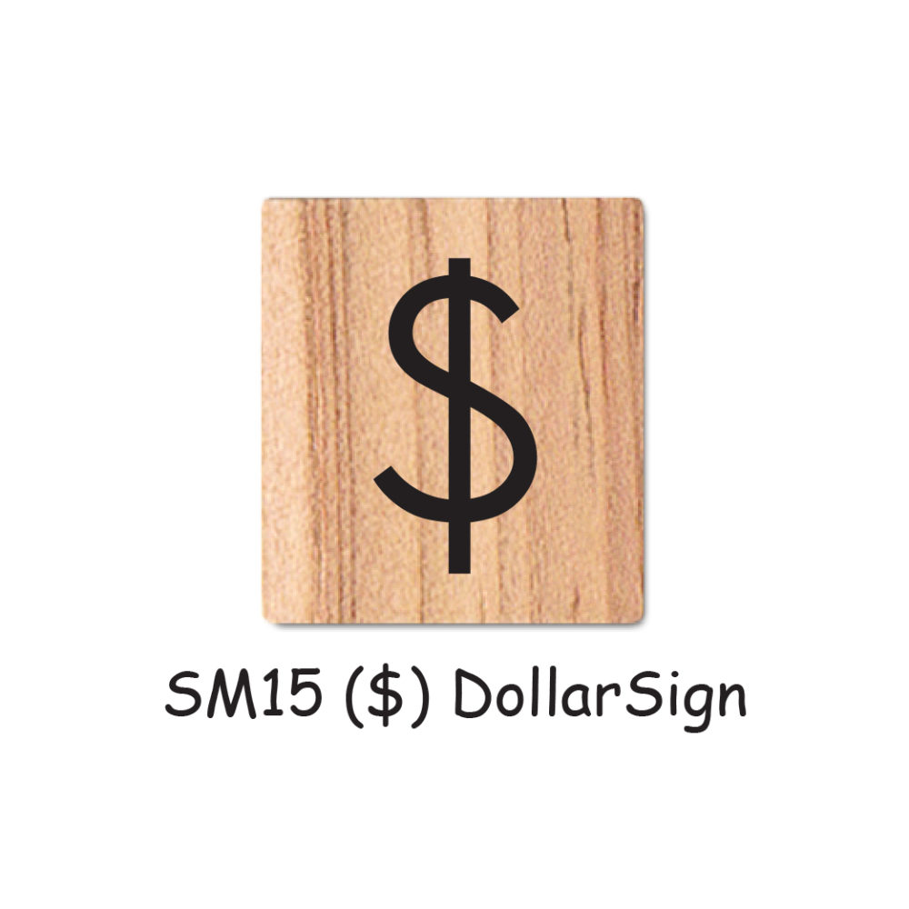 SM15 ($) Dollar Sign Wooden Scrabble Tiles for DIY Crafts and Handicraft Items