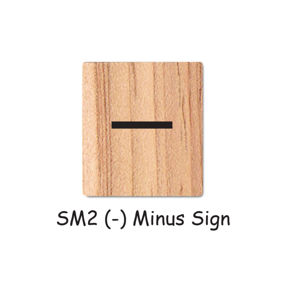 SM2 (-) Minus Sign Wooden Scrabble Tiles for DIY Crafts and Handicraft Items