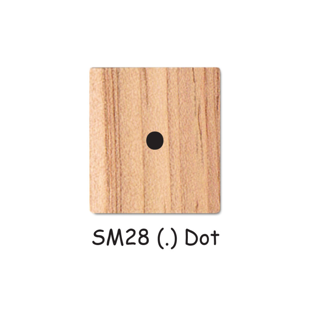 SM28 (.) Dot Wooden Scrabble Tiles for DIY Crafts and Handicraft Items