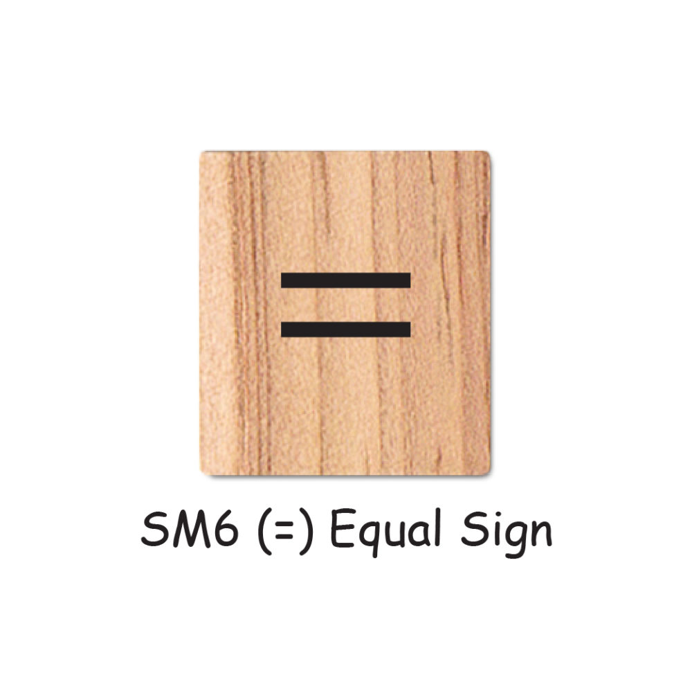 SM6 (=) Equal Sign Wooden Scrabble Tiles for DIY Crafts and Handicraft Items