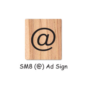 SM8 (@) Ad Sign Wooden Scrabble Tiles for DIY Crafts and Handicraft Items