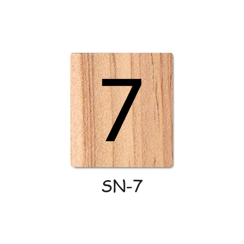 Number 7 Wooden Scrabble Tiles for DIY Crafts and Handicraft Items
