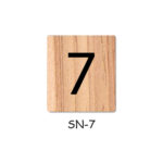 Number 7 Wooden Scrabble Tiles for DIY Crafts and Handicraft Items