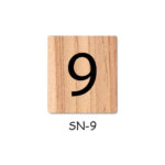 Number 9 Wooden Scrabble Tiles for DIY Crafts and Handicraft Items