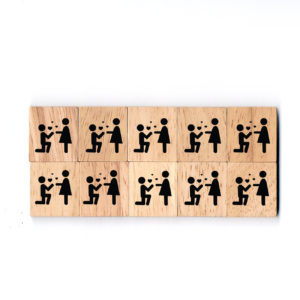 SY03 Marry Me Wooden Scrabble Tiles for DIY Crafts and Handicraft Items