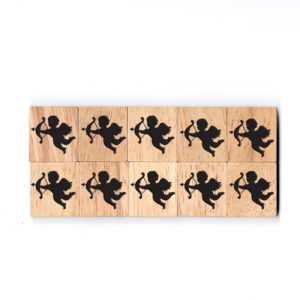 SY04 Cupid Wooden Scrabble Tiles for DIY Crafts and Handicraft Items