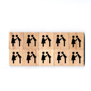 SY08 Get married Wooden Scrabble Tiles for DIY Crafts and Handicraft Items