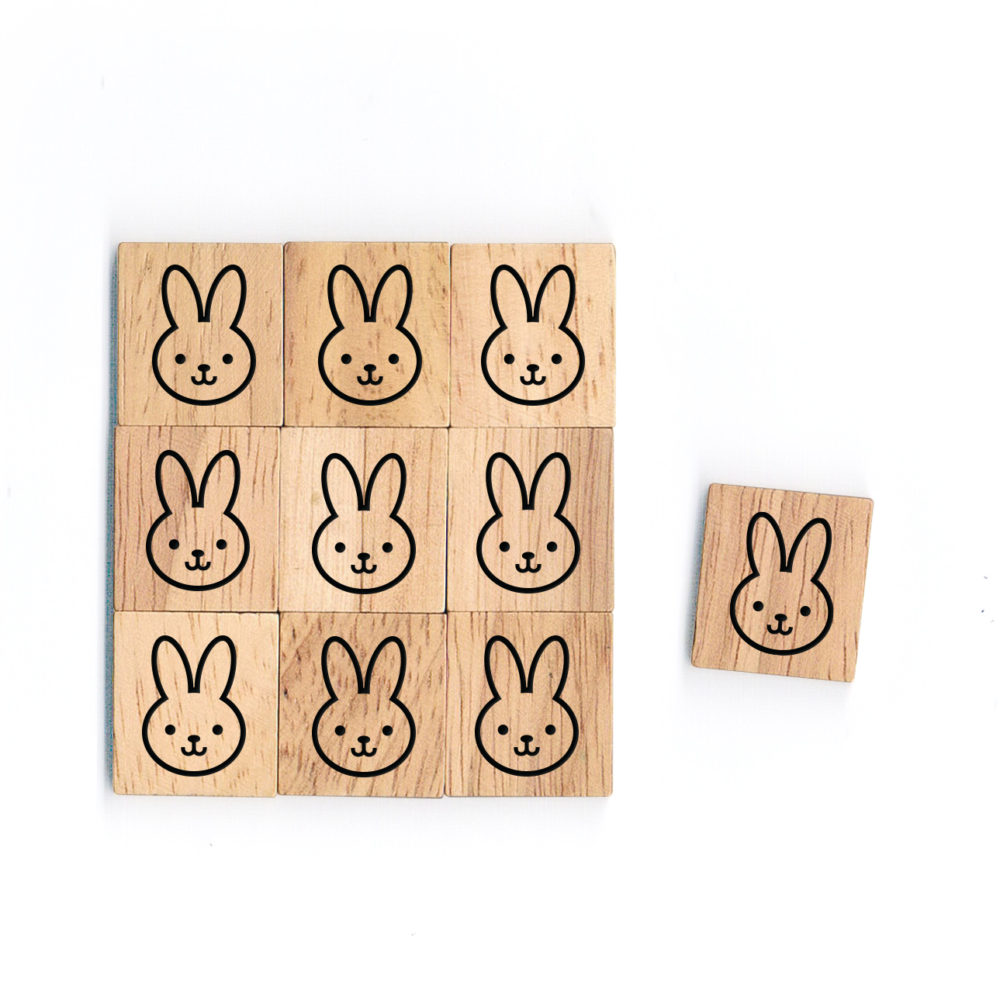SY16 Rabbit Wooden Scrabble Tiles for DIY Crafts and Handicraft Items