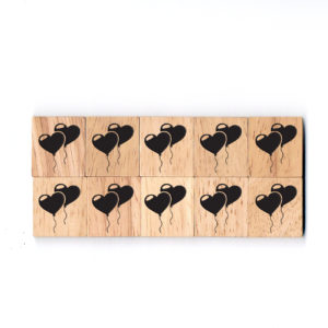 SY25 Balloon Wooden Scrabble Tiles for DIY Crafts and Handicraft Items