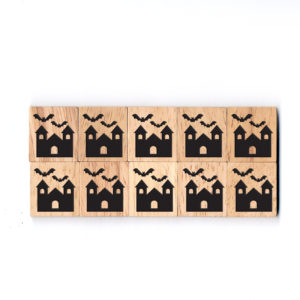 SY33 House Wooden Scrabble Tiles for DIY Crafts and Handicraft Items