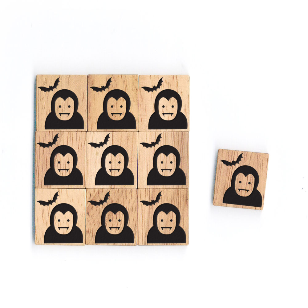 SY36 Dracula Wooden Scrabble Tiles for DIY Crafts and Handicraft Items