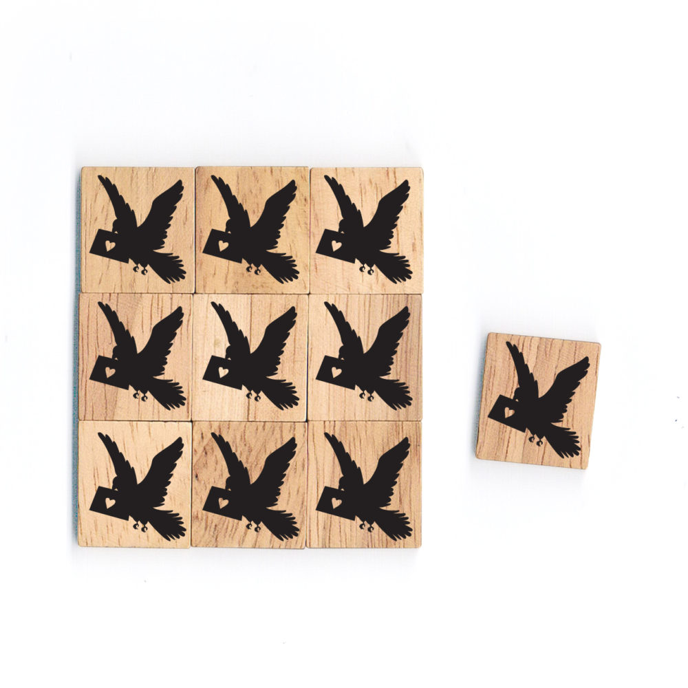 SY43 Dove Wooden Scrabble Tiles for DIY Crafts and Handicraft Items