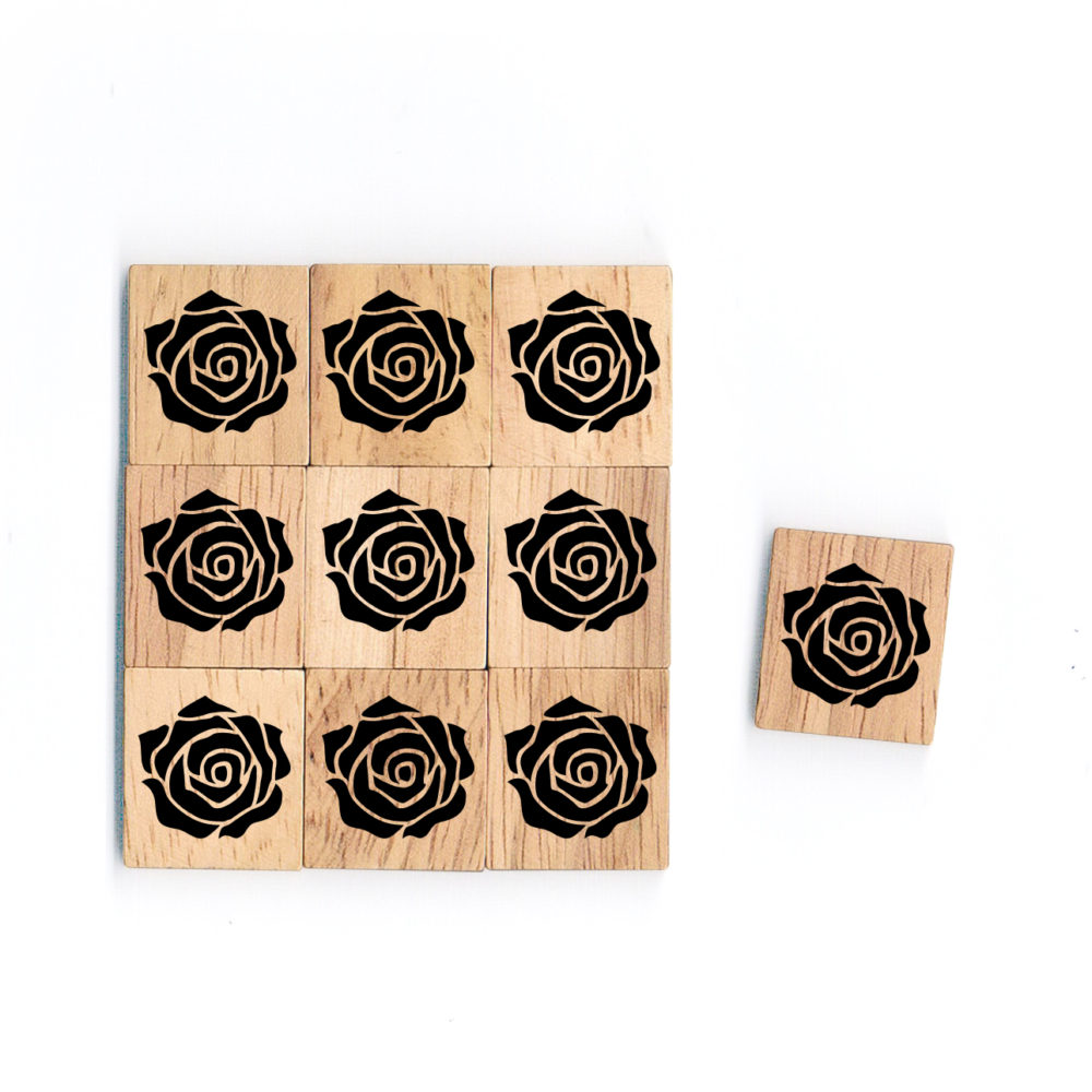 SY48 Rose Wooden Scrabble Tiles for DIY Crafts and Handicraft Items