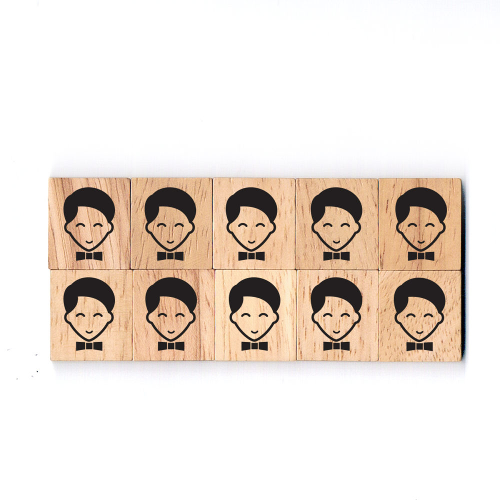 SY50 Groom Wooden Scrabble Tiles for DIY Crafts and Handicraft Items