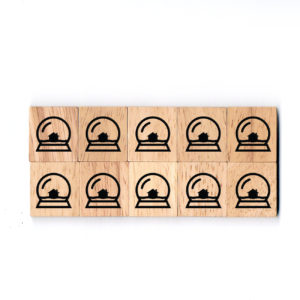 SY58 Snow Globe Wooden Scrabble Tiles for DIY Crafts and Handicraft Items