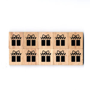 SY62 Present Wooden Scrabble Tiles for DIY Crafts and Handicraft Items