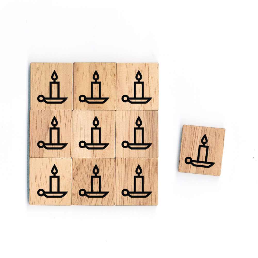 SY65 Candle Wooden Scrabble Tiles for DIY Crafts and Handicraft Items