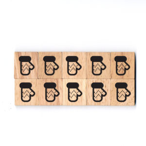 SY68 Glove Wooden Scrabble Tiles for DIY Crafts and Handicraft Items