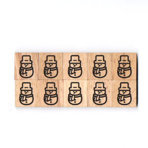SY69 Snowman2 Wooden Scrabble Tiles for DIY Crafts and Handicraft Items