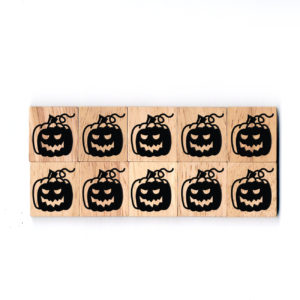 SY81 Pumpkin3 Wooden Scrabble Tiles for DIY Crafts and Handicraft Items